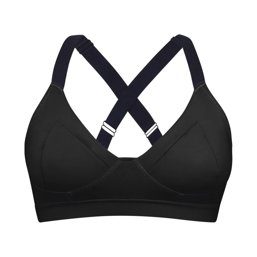 The Betty Cross Back Bralette - SOMI Apparel-XS-Black